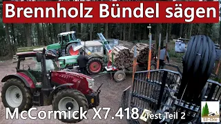 Brennholz Bündel sägen | McCormick X7.418 VT-Drive Teil 2