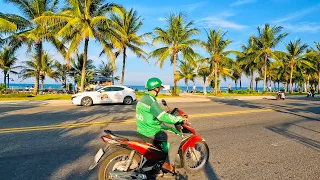 🚴 Da Nang VIETNAM ● Bike Ride From Dragon Bridge to My An Beach【🇻🇳 4K】