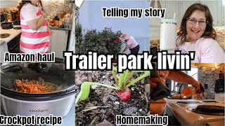 MY STORY // mobile home day in the life // homemaking, projects & amazon haul
