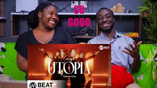 OUR FIRST TIME HEARING 포레스텔라(Forestella) 'UTOPIA' M/V REACTION!!!😱 SO GOOD