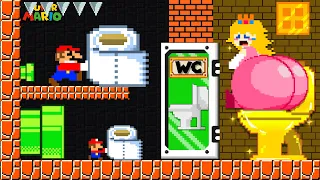 Toilet Prank: Mario challenge to give TOILET PAPER for Peach | Game Animation