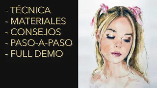 Cómo Pintar Tonos de Piel Clara Porcelana en Acuarela: Un Cautivador Tributo a Elle Fanning