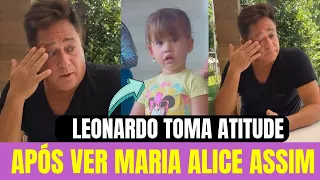 LEONARDO TOMA ATITUDE APÓS VER MARIA ALICE FAZENDO ISSO.