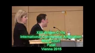 XXII Willem C. Vis Moot Final (Full version) 2015 Vienna