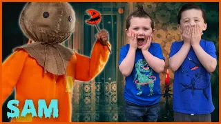 Sam Spirit Halloween | Unbox and Setup Halloween Animatronic | Life Size Animated Trick R Treat Sam