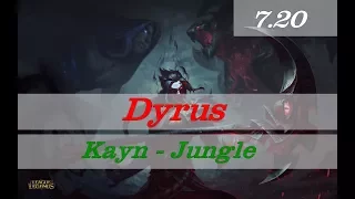 Dyrus - Kayn vs Rek'Sai - Jungle S7 Patch 7.20 (Ranked GamePlay)