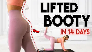 LIFTED BOOTY in 14 Days | 8 minute Home Workout Challenge