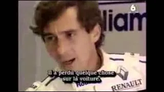 Ayrton Senna reaction on fatal Roland crash rare