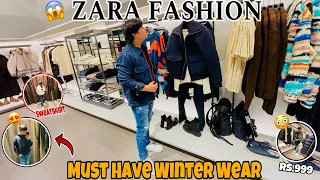 Zara Winter Haul 2023 😍 | Zara men’s winter collection 2023 | Must Have Winter Clothes For Men 😱