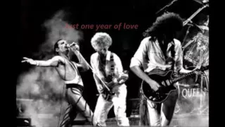 Queen-One year of love (with lyrics)
