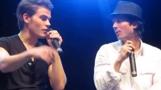 Crimson Sky TVD Con - Ian Somerhalder & Paul Wesley singing Ice Ice Baby