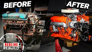 Restoration Time-Lapse: MOPAR 440 V-8 Engine & Vintage Ford Race Car | Redline Rebuild