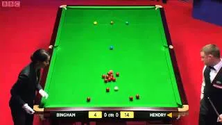 World Championship Snooker 2012 STEPHEN HENDRY vs STUART BINGHAM Frame-1 P-1