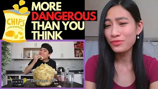 REACTION TO Matt Stonie's Potato Chip Challenge (4 Large Bags) *PAINFUL*