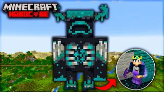 I BUILD A GIANT WARDEN STATUE in Minecraft Hardcore (Hindi)