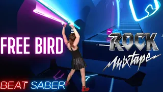 Beat Saber Rock Mixtape - Free Bird by Lynyrd Skynyrd | Expert (First Attempt)