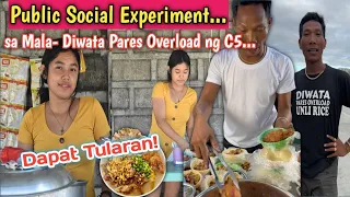 Public social experiment sa mala diwata pares overload ng C5, napahanga ako sa ginawa niya!