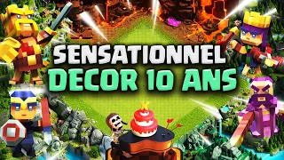 Réussir le Défi des 10 ans | Le Plus BEAU DECOR jamais fait pour Clash of Clans