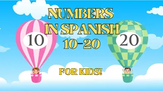 Numbers in Spanish for Kids from 10-20!
