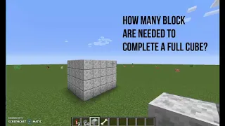 How many blocks are needed to complete a full cube?