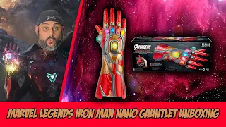 Marvel Legends Series Iron Man Nano Gauntlet Unboxing