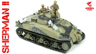 British Sherman II (M4A1) - Christmas in the Western Desert (Asuka 1/35 scale model)
