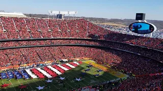 National Anthem and fly over 1/19/2020 AFC Championship