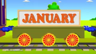 Months of the year song - 3D Animaton Preschool Nursery rhymes for children