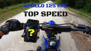 Apollo 125 TOP SPEED! Just How Fast is the 125cc Apollo RFZ Chinese Dirt Bike!