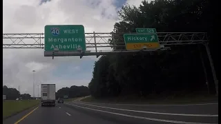 Driving Time-Lapse: Interstate 40 West (NC Foothills) - May 22, 2018