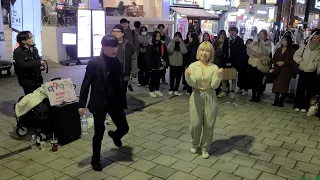 [Kpop Busking in Hongdae] HyunA&DAWN 'PING PONG 'dance cover by HanEunBi, LeeJinMyung 2023년 2월 10일