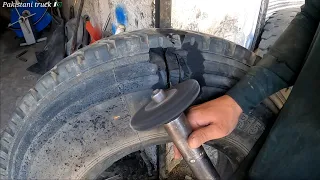 how to repair a harvested old tire in pakistan repair a broken tire