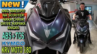 KYMCO KRV MOTO 180  Ang Bangis Scooter na Naka Chain Drive Naka ABS + TCS + USB All in One