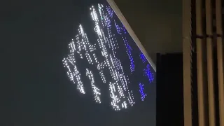 1800 drones above the National Stadium in Tokyo, form a globe at Tokyo2020 Olympics opening ceremony