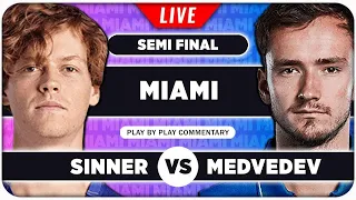 SINNER vs MEDVEDEV • ATP Miami Open 2024 SF • LIVE Tennis Play-by-Play Stream