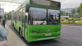 Поездка на автобусе МАЗ 105 №9 АВ 8684, маршрут такой же как и у МАЗ 105 АВ 1459