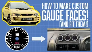 How to Make (and fit!) Custom Car Aux Gauge Faces! 427 Motorsports