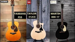 [Guitar Demo] Yamaha FSX5 | Taylor 312CE | Martin 000-17 (Blacksmoke) | Comparison (Fingerstyle)