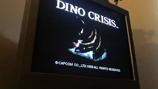 Dino Crisis PS1 on a CRT TV | Retro Gameplay