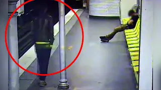 Просматривая камеру в метро сотрудники были в шоке от УВИДЕННОГО. Такого они точно раньше не ВИДЕЛИ