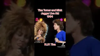 Mick Jagger Tina Turner live #rockmusic #rocknroll #therollingstones #music #tinaturner