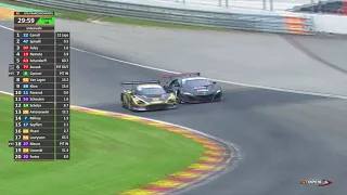 McLaren 720 GT3 vs Honda NSX GT3 - battle at Eau Rouge (Spa Francorchamps) - JP Motorsport