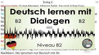 Dialoge B2 | Deutsch lernen durch Hören.