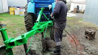 A plow with a chermet for the T-40. Alteration, Restoration, Painting.