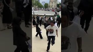 Travis Scott at the Dior show