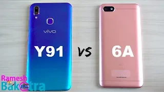 Vivo Y91 vs Redmi 6A SpeedTest and Camera Comparison