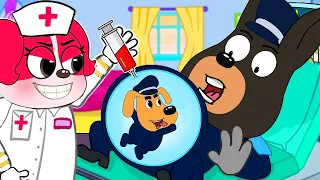 Sheriff labrador baby in PREGNANT - Doctor Papillon Please Stop SAD STORY SHERIFF LABRADOR CARTOON