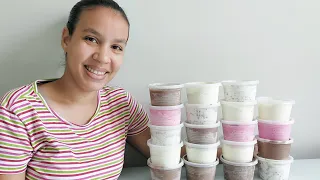 COMO FAZER SORVETE QUE RENDE QUASE 8 LITROS! LUCRE MUITO COM ESSES SABORES | Nanusa Santos