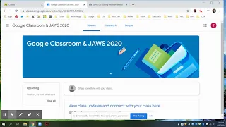 Google Classroom and JAWS Introduction