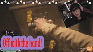 Reaction to Resident Evil Village: Dimitrescu cuts off Ethans hand - stream highlight